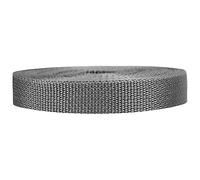 Strapworks Poly Strapping for Outdoor DIY Gear Repair, Pet Collars, Crafts, Polypropylene, Charcoal, 3/4" x 10 Yard