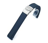 StrapXPro Blue Rubber Watch Strap compatible with Seiko Prospex SRP777 and King Turtles SRPF77