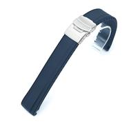 StrapXPro Blue Rubber Watch Strap for Seiko Prospex Steelmaster SPB185 SPB187