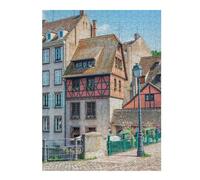 Strasbourg Architecture Illustrated Jigsaw Puzzle for Adults, 500 PCS