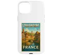 Strasbourg France Vintage Travel Souvenir Poster Art Graphic Case for iPhone 15 Plus