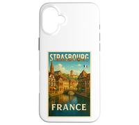 Strasbourg France Vintage Travel Souvenir Poster Art Graphic Case for iPhone 16 Plus