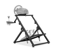 STRASSE XZERO Foldable Racing Simulator Cockpit - Officially Licensed for PlayStation Products, Immersive Sim Racing Experience with Adjustable Mounts for Racing Wheel& Pedals, Heavy-Duty Steel Frame