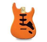 Strat Guitar Body Nitro, Poly, Unfinished Alder Ash Guitar Anatomy® Stratocaster (2-Piece Alder - Capri Orange - Poly Gloss)