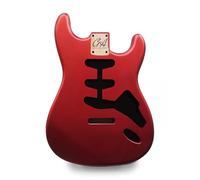 Strat Guitar Body Nitro, Poly, Unfinished Alder Ash Guitar Anatomy® Stratocaster (2-Piece Alder - Metallic Red - Poly Gloss)