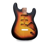 Strat Guitar Body Nitro, Poly, Unfinished Alder Ash Guitar Anatomy® Stratocaster (2-Piece Alder - Sunburst - Nitro Satin)