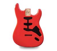 Strat Guitar Body Nitro, Poly, Unfinished Alder Ash Guitar Anatomy® Stratocaster (2-Piece Alder - Torino Red - Poly Gloss)