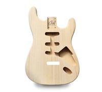 Strat Guitar Body Nitro, Poly, Unfinished Alder Ash Guitar Anatomy® Stratocaster (2-Piece Ash - Unfinished)