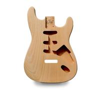 Strat Guitar Body Nitro, Poly, Unfinished Alder Ash Guitar Anatomy® Stratocaster (2-Piece Mahogany - Unfinished)