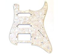 Strat guitar pickguard/scratch plate humbucker single coil in white pearl