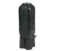 Strata 100L Slimline Water Butt Set with Stand Tap & Filler Plastic Garden Water Storage Tank