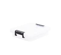 Strata 10L StackMaster Clear Plastic Storage Box With Lid Available as a x1 single x2 bundle or x3 bundle (Single Unit x1)