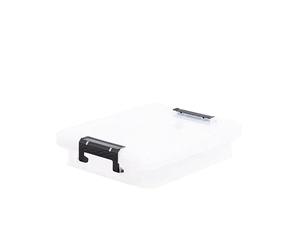 Strata 10L StackMaster Clear Plastic Storage Box With Lid Available as a x1 single x2 bundle or x3 bundle (Single Unit x1)