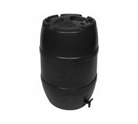 Strata 120L Black Water Butt Barrel With Tap & Child-Safe Lid - Rainwater Collection Tank