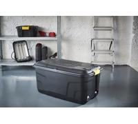 Storage Box XW440-BLK/YEL-EX 145 L Black Polypropylene 94 x 52 x 45 cm