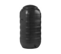 Strata 250L Slimline Water Butt - Black Recycled Plastic, Includes Tap & Secure Lid, 250L Capacity