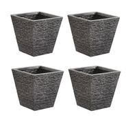 Strata 4 X Small Flared Brick Effect Planter