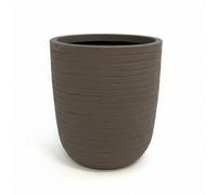 Strata Banbury Range Cappuccino Plastic Round Planter (H)40Cm (W)35Cm (D)35Cm
