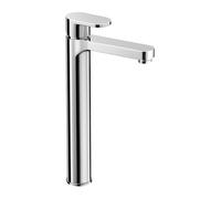 Strata Blade Chrome Mono Basin Mixer Tap | Tall High Rise, Modern Design | Durable Solid Brass Body | Chrome Finish | For Bathroom Countertop Basins | Easy to Fit