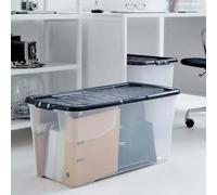 Strata Curve Clear Storage Box 2x65L