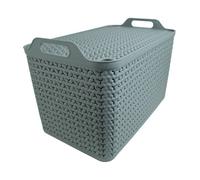 Strata Extra Large Basket with Lid 42L Green XW131-LPG-VW