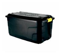 Strata Extra Large Plastic Mobile Heavy Duty Storage Garden Trunk Wheeled Tool Box 145 Litre