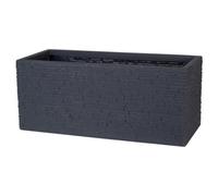 Strata Graphite Plastic Planter (H)45Cm (W)30Cm (D)30Cm