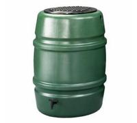Strata Harcostar 168L Standard Water Butt - Green Recycled Hdpe, Includes Hose Coupler Tap & Child Safe Lid, 168L Capacity