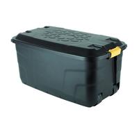 Storage Box XW440-BLK/YEL-EX 145 L Black Polypropylene 94 x 52 x 45 cm