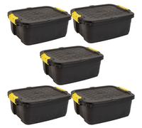 Strata Heavy Duty Storage Box - 5 Pack, Size 24L