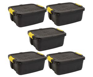 Strata Heavy Duty Storage Box - 5 Pack, Size 24L