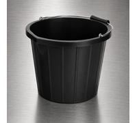 Strata Lipped Tuff Bucket Large 14.5L Black
