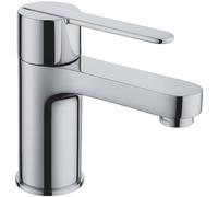 Strata Mini Mono Basin Mixer Chrome - Compact Single Lever Bathroom Tap, Solid Brass Construction with Chrome Finish