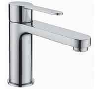 Strata Mono Basin Mixer Tap Chrome - Single Lever Bathroom Sink Mixer with Solid Brass Body and Modern Design