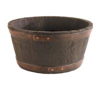Strata Oakwood Barrel Planter