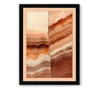 Strata of Time Modern Framed Wall Art Print A3 (42×29.7cm) Black, Wall Decor for Living Room, Bedroom, Office & Home, Ready to Hang, Art Gift