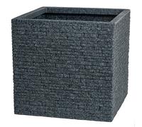 Strata Small Square Slate Planter