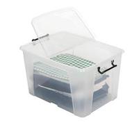 Smart Storemaster Premium Clear Plastic Storage Boxes Box & Lids Choice 12 Sizes