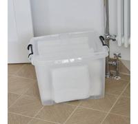 Strata Smart Storage Box & Lid 40L Clear