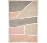Strata Soft Touch Deep Pile Pink & Grey Rug - 120X170 cm