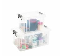 Strata Stackmaster 2 Mixed Storage Boxes - Black