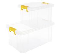 Strata Stackmaster 2 Mixed Storage Boxes - Clear