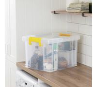 Strata Stackmaster 35 Litre Plastic Storage Box - Clear