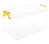 Strata Stackmaster 70 Litre Plastic Storage Box - Clear