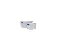 Strata StackMaster Clear Plastic Storage Box Set - 35L + 70L