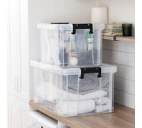 Strata Stackmaster 2 Mixed Storage Boxes - Clear