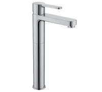 Strata Tall Mono Basin Mixer Tap Chrome - Modern Tall Basin Tap with Single Lever Control