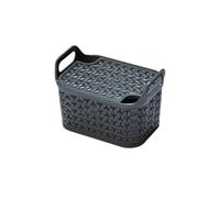 Strata Urban Charcoal Plastic Stackable Storage Basket