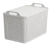 Strata Urban Store Basket with Lid 21 Litre - Color: Grey