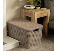 Strata Urban Store Set of 3 Storage Baskets with Lid - Mocha